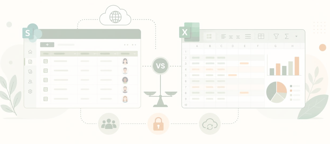 SharePoint lists vs Excel tables image