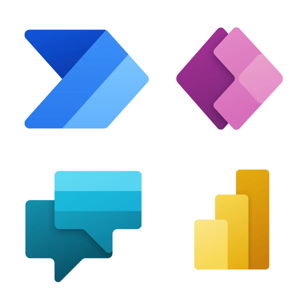 Microsoft Power Platform logos