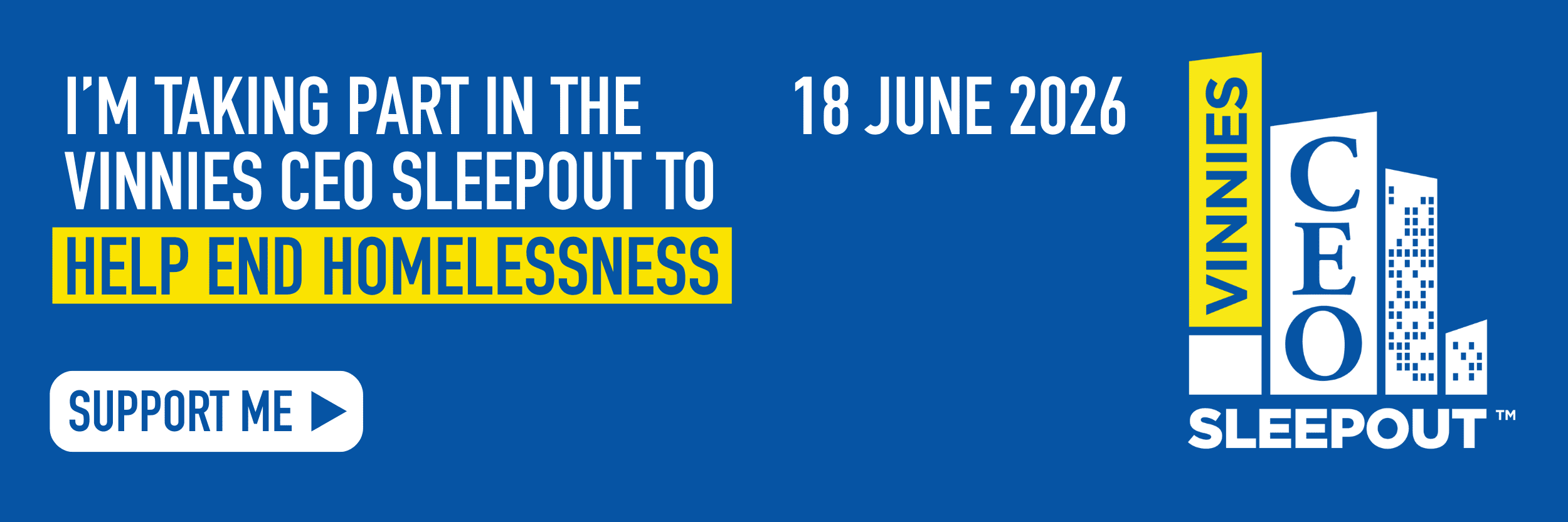Vinnies CEO Sleepout banner