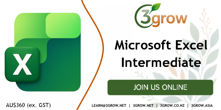 Microsoft Excel Intermediate | Online | Fri 16 Oct 2026