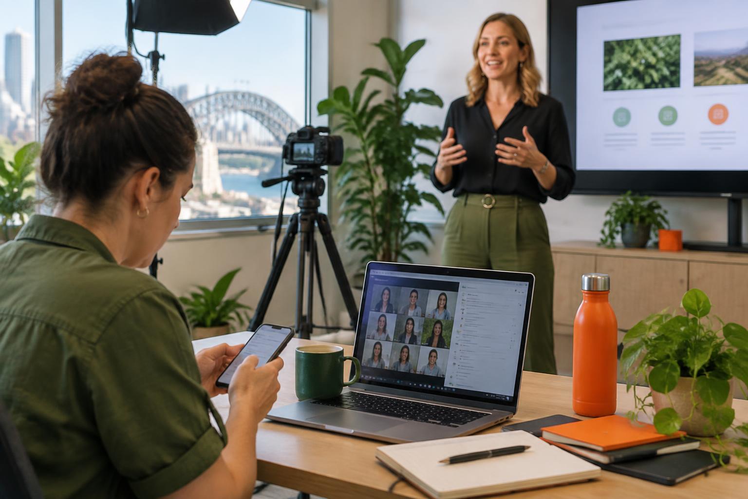 Co-facilitators managing a live online workshop